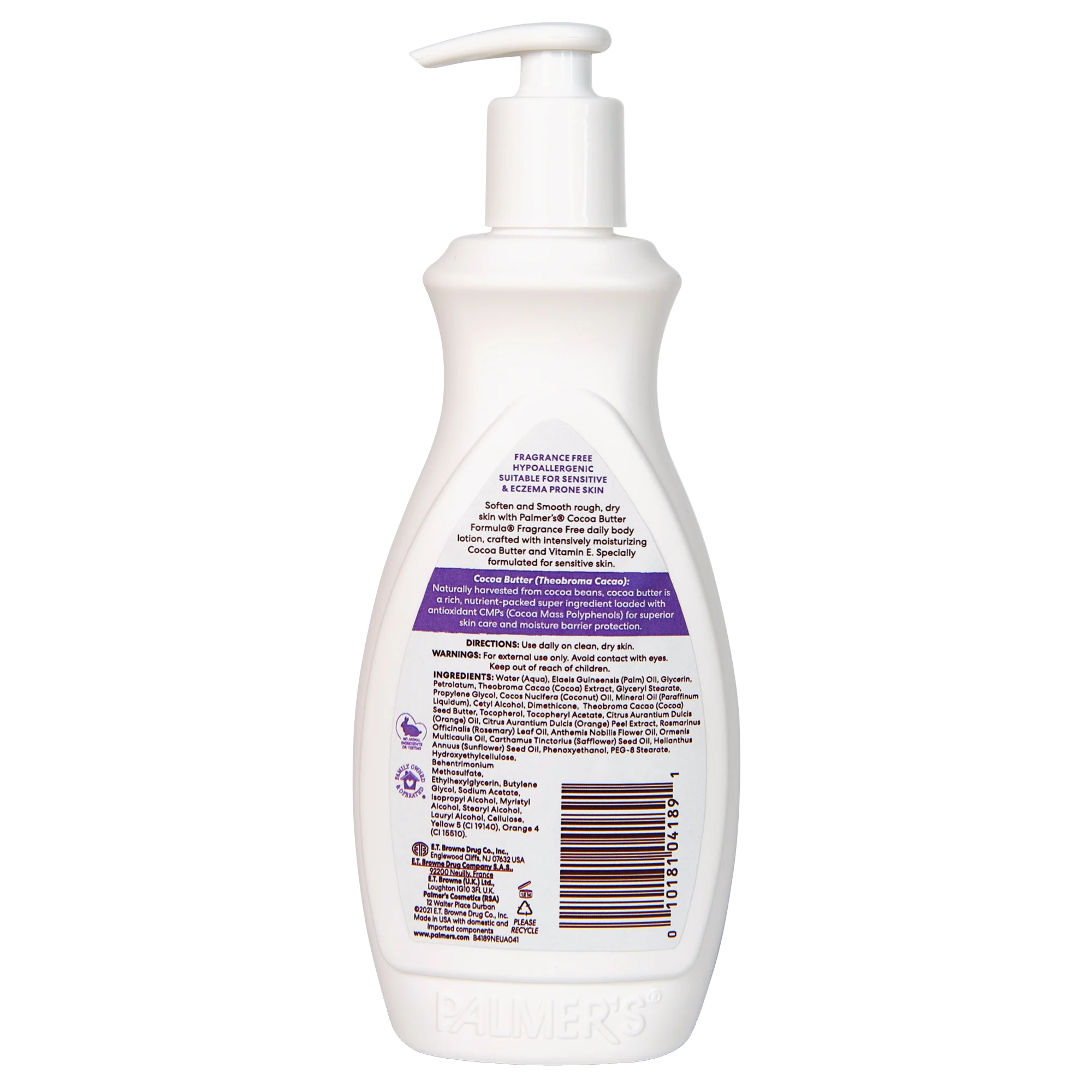 Palmer's Cocoa Butter Fragrance Free Body Lotion 400ml - Image 4