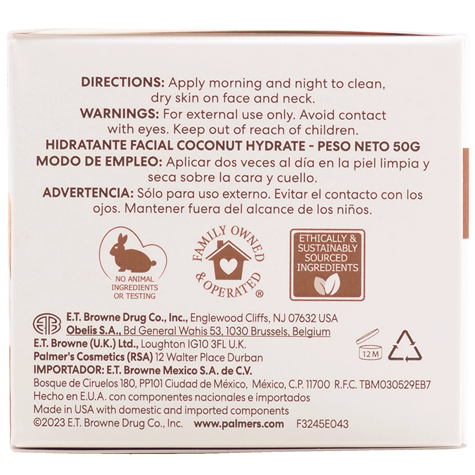 Palmer's Coconut Hydrate Facial Moisturiser 50g - Image 8