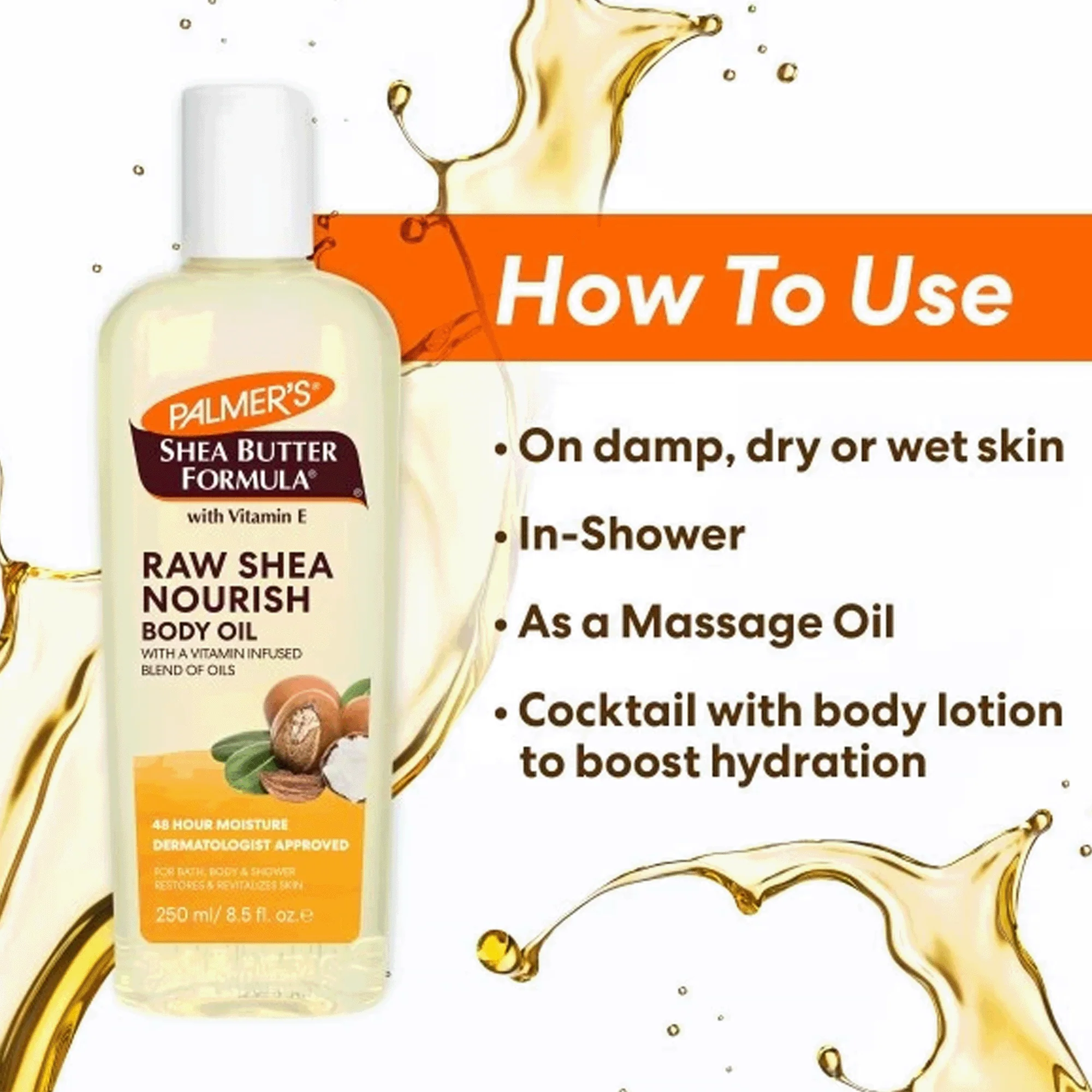Palmer's Shea Butter Body Oil 250ml - Image 5