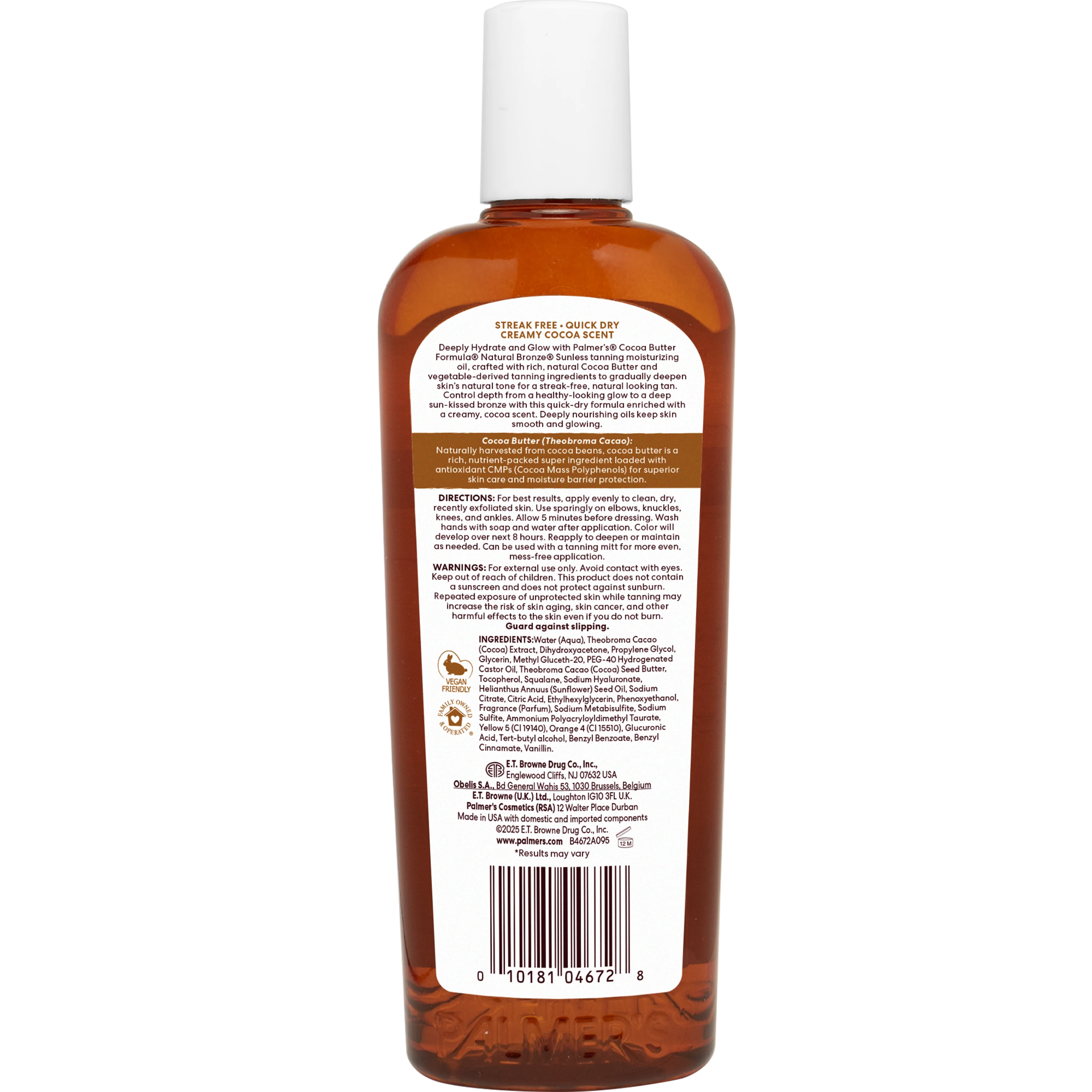 Palmer's Natural Bronze Sunless Tanning Oil 250ml - Image 5